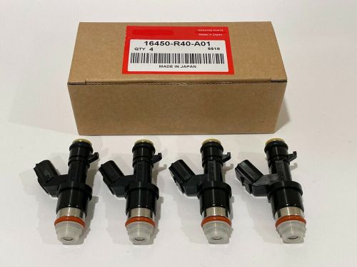 4pcs new oem no. 16450-r40-a01 fuel injectors ilx tsx accord civic cr-v 2.4l usa