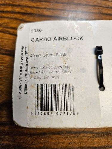 Harken 2636 carbo airblock 40mm single oem