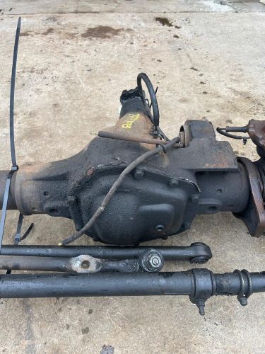 05 06 07 ford f350 drw complete front axle assembly 4x4 4:10 ratio 198k miles