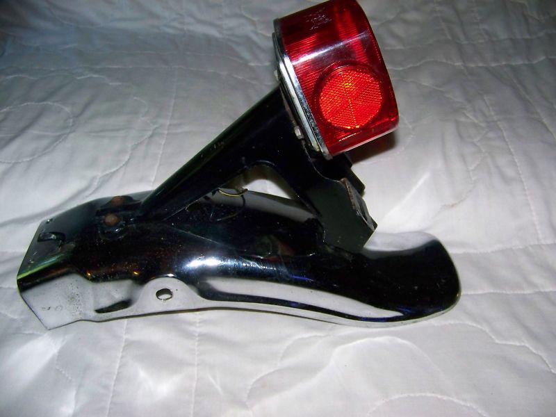 Kawasaki kz400 tail light rear fender, and license plate bracket oem