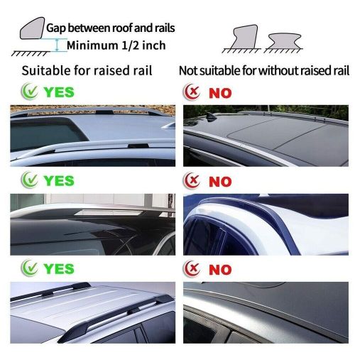 Fit for mercedess viano (w639) 2003-2014 roof rack cross bars gray set