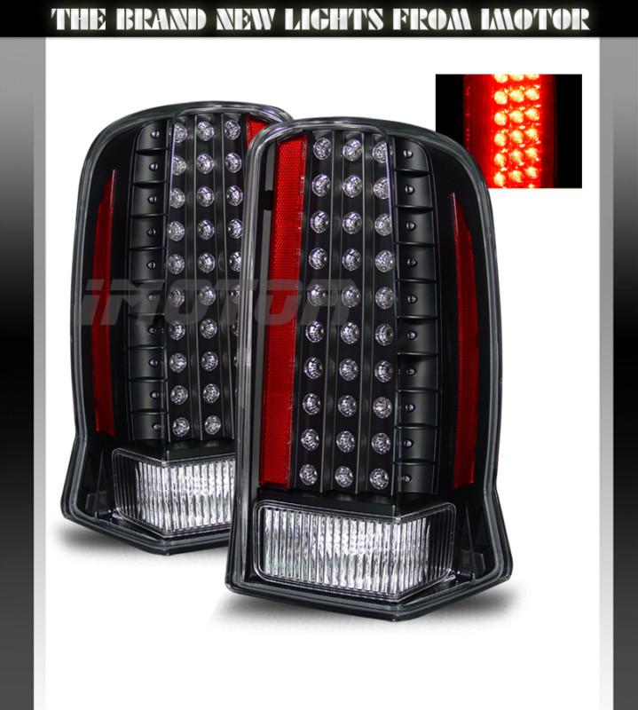 AKKON - For Cadillac Escalade Dark Red LED Tail Lights Brake Lamp