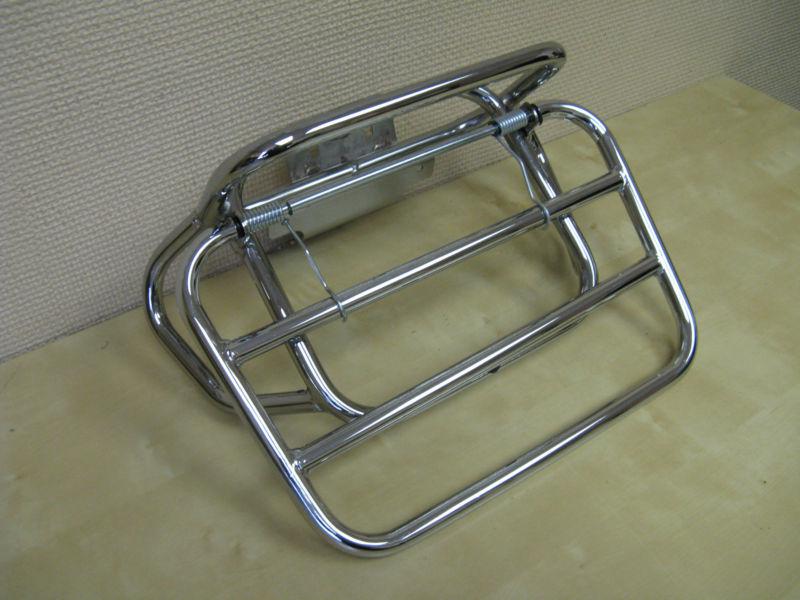 Vespa granturismo  et2 + et4   chrome rear folding carrier rack  - cuppini italy