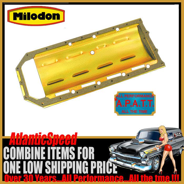 Milodon chrysler hemi 5.7l 6.1l  louvered oil pan windage tray gold iridite