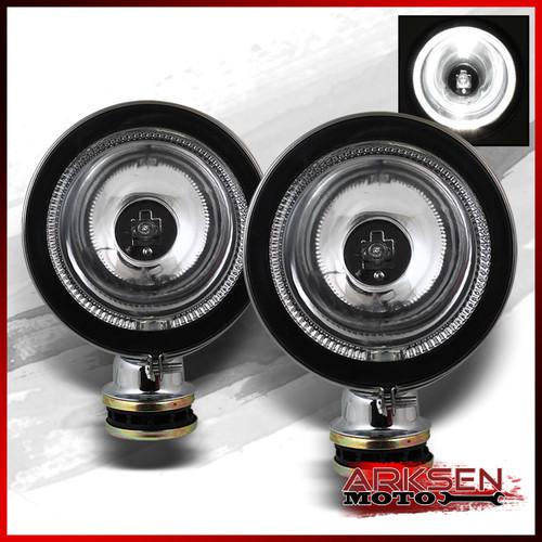 5" off road rooftop bumper driving halo angel eyes design fog lights lamp set