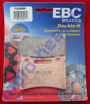 Bmw g650 ebc fa244hh front double h brake pads f800 g 650 f 800 x moto s r st 