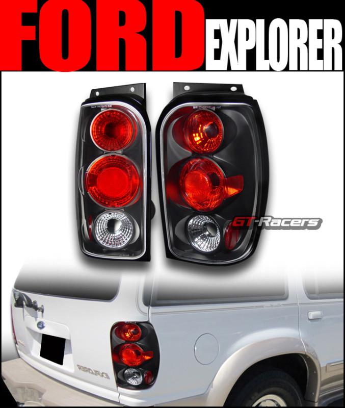 Black housing altezza tail lights brake lamps 1998-2001 ford explorer 4d suv jy