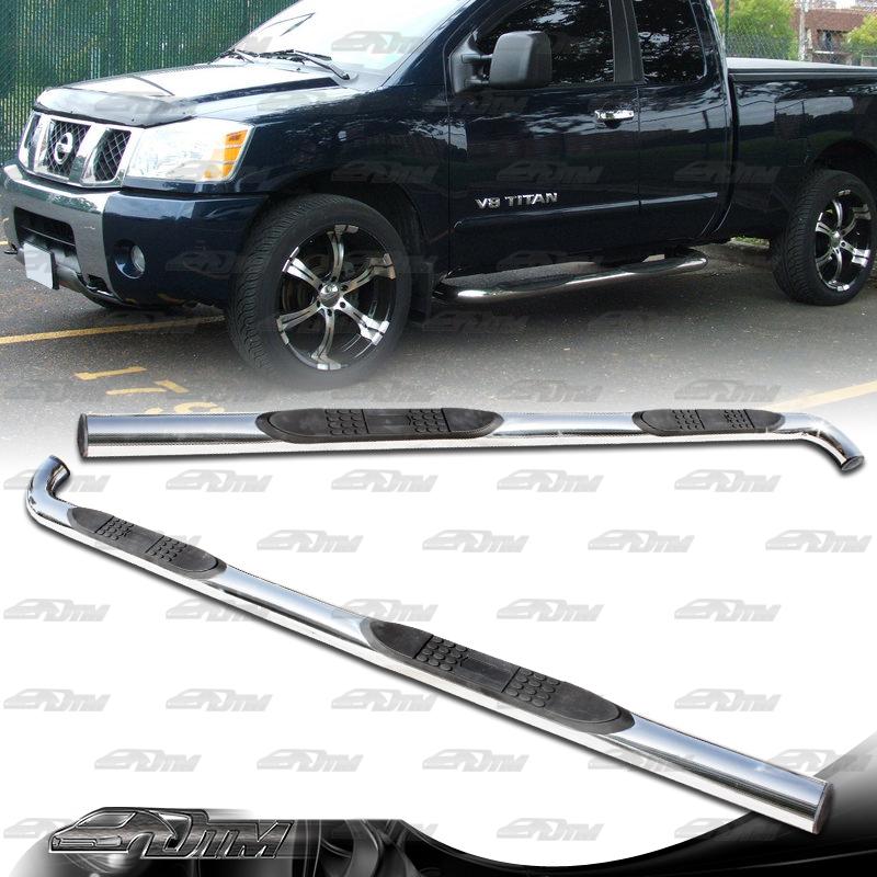 2004-2008 nissan titan king cab stainless steel nerf running board side step bar