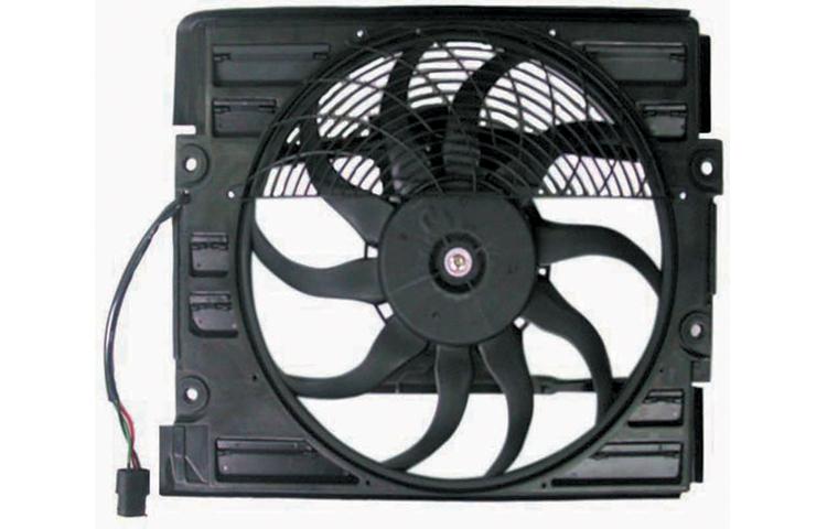 Replacement ac condenser cooling fan assembly 96-98 bmw e38 7 series 64548380774