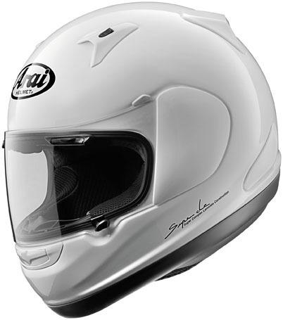 New arai rx-q full-face adult helmet, white, large/lg