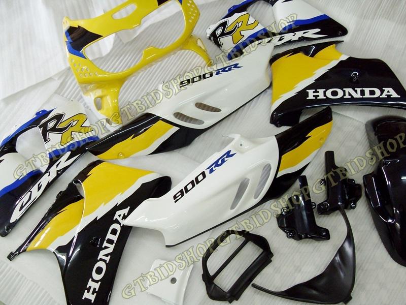 Universal fairing for cbr900 cbr900rr cbr893 fireblade 1996 - 1997 yellow white