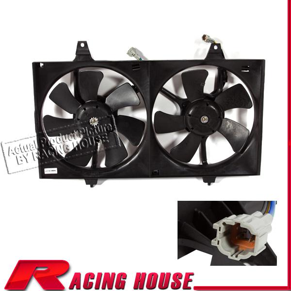 New 98-01 nissan altima radiator cool ac air conditioning condenser shroud motor