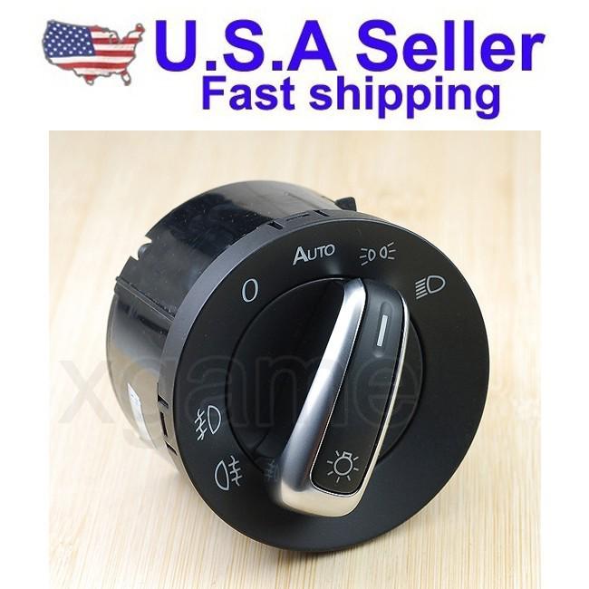 Vw golf jetta passat cc b6 touran mk5 mk6 oem auto headlight switch (vw hsb6)