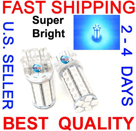 2 x 3157 3057 3357 blue 41 smd led signal tail light bulb 3457 4157 3156 3056