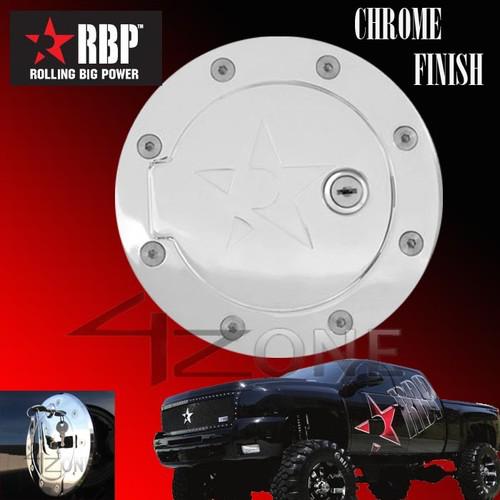 Rbp chrome gas door w/ lock 92-99 suburban 94-99 tahoe yukon 99-2000 esclade