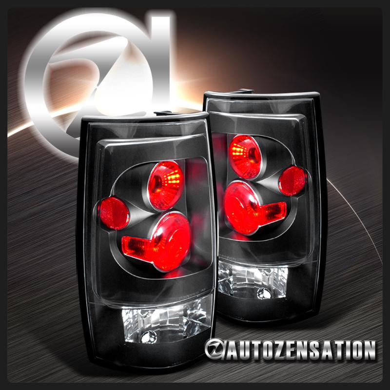 07-11 chevy tahoe suburban gmc yukon xl black altezza tail brake lights