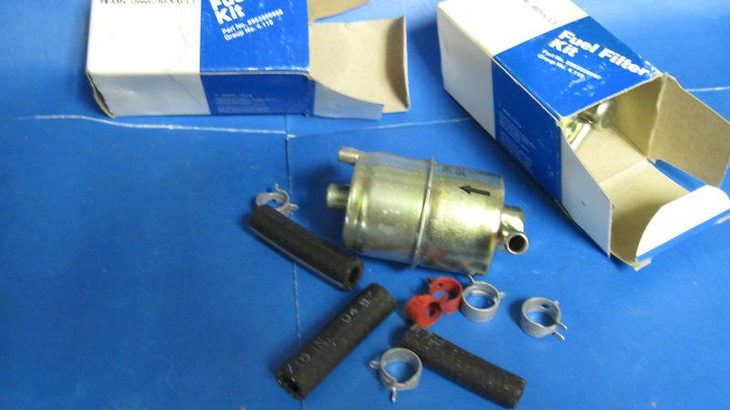 Mopar fuel filter kits(2)n.o.s. 81-86 jeep models,w/4 cly.engines