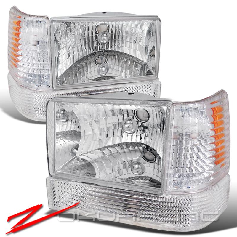 93-96 jeep grand cherokee head lights+corner+bumper 6pc