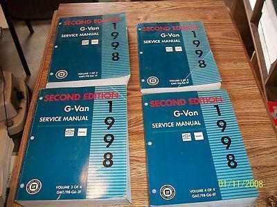 1998 chevy express\gmc savana factory issue repair manual set