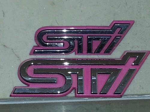 Pink sti badges