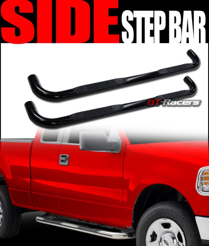 3" tube side step nerf bars rail running boards 2000-2013 tahoe/yukon/escalade b