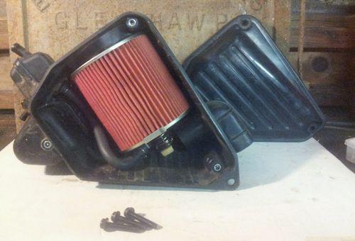 91 honda cb250 nighthawk - air box airbox complete w/ filter- great shape!!