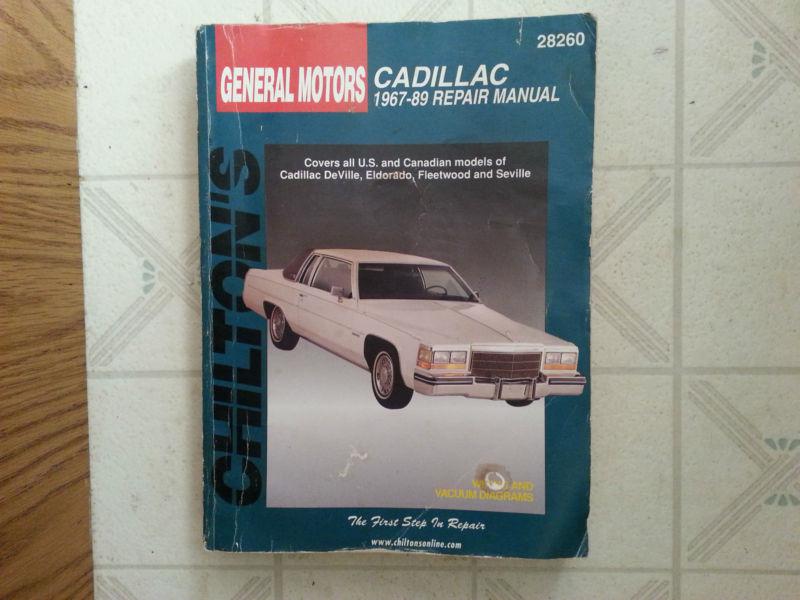 Chilton general motors cadillac 1967-1989 - 28260 free shipping