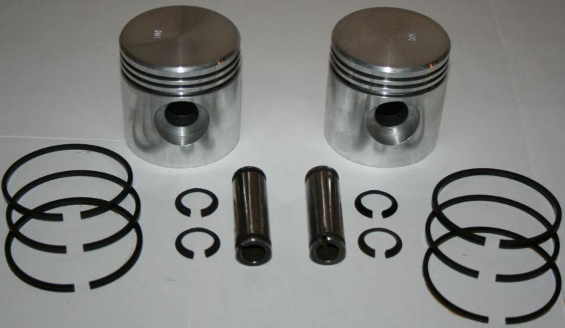 Harley davidson 45 flathead new + .100 piston and rings set #22262-29 (3)