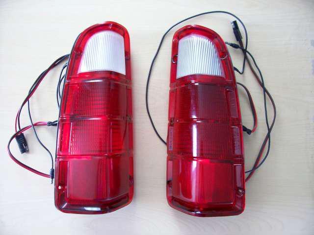 Mopar dodge 72 - 80 truck tail light assemblies w lenses ramcharger adventurer