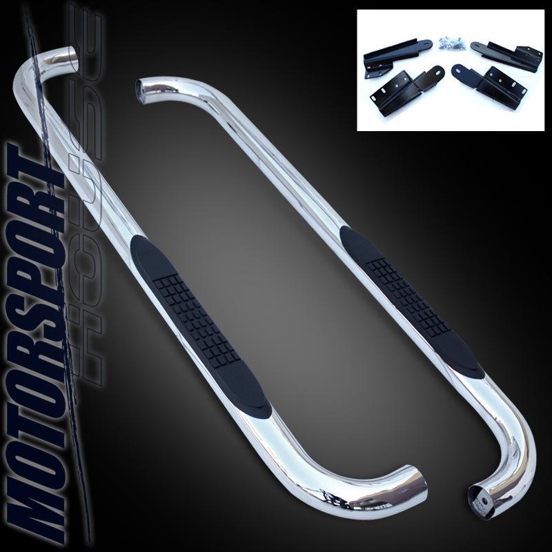 04-08 ford f150 pickup fx4 regular cab chrome stainless steel side step nerf bar