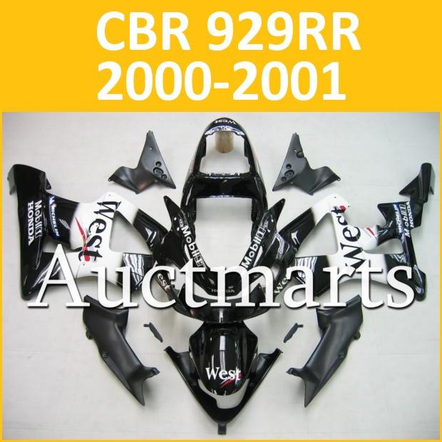 Fit honda 00 01 cbr929rr cbr 929 rr 2000 2001 fairing kit abs plastic i4 b02