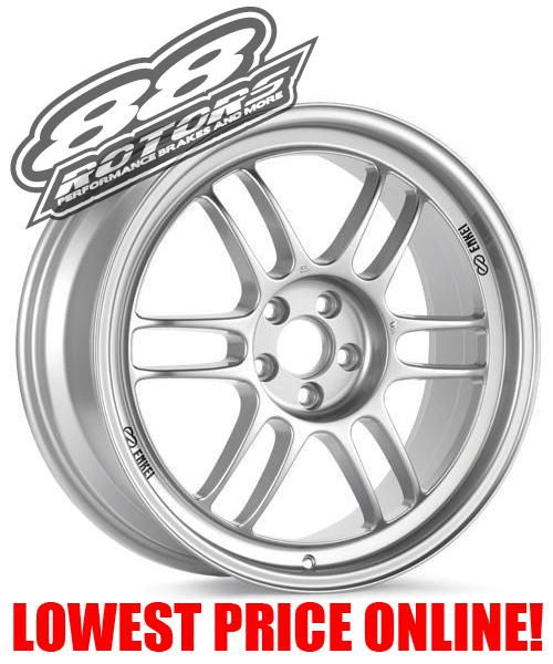 Enkei rpf1 silver wheels rims 18x9.5 5x114.3 +15 350z 240sx g35 evo x 8 9 sti