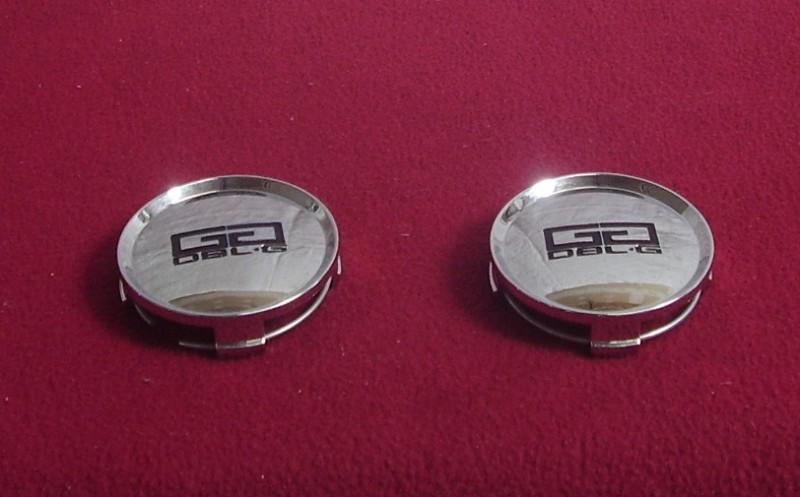 Double g wheels chrome custom wheel center cap #020k74 - set of 2 