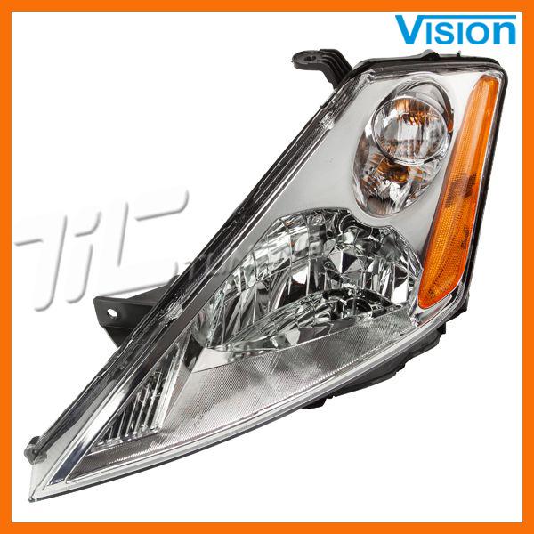 03-07 murano base halogen headlamp new head light clear len housing chrome left