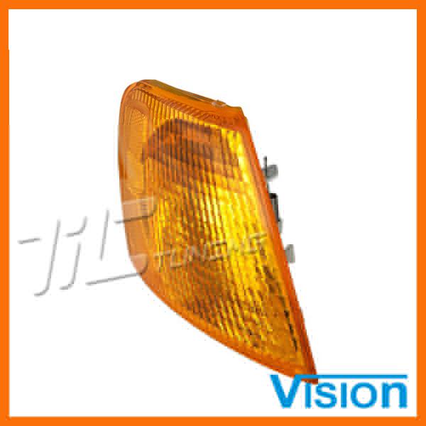 98-01 volkswagen passat right r/h side corner signal light lamp amber lens new