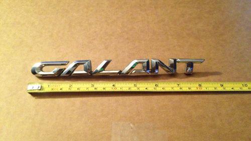 Used genuine oem rear "galant" emblem for 2004-2011 mitsubishi galant models