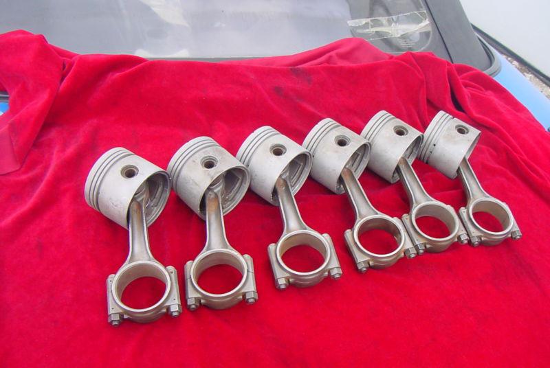6 reconditioned connecting rods + 6 new pistons volvo 460 2lt eng b30e 8/93-7/96