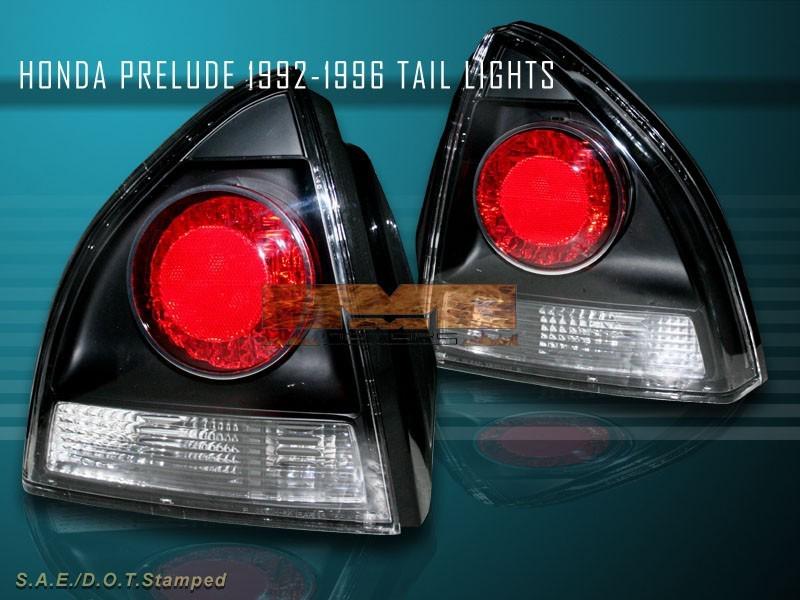 1992-1996 honda prelude altezza tail lights coupe 2 door jdm black