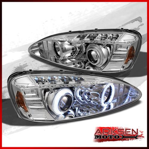 04-08 pontiac grand prix twin ccfl halo projector led headlights lamp pair set