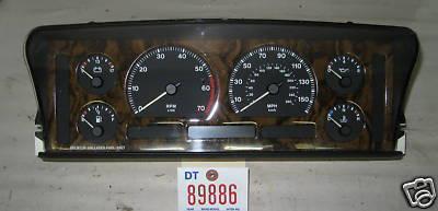 Jaguar 93 xj6 instrument cluster/gauge auto 1993 gauges speedometer