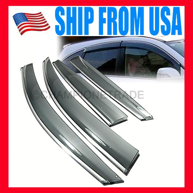 Us smoke side window vent visor deflector sun rain guard for honda cr-v 2012 new