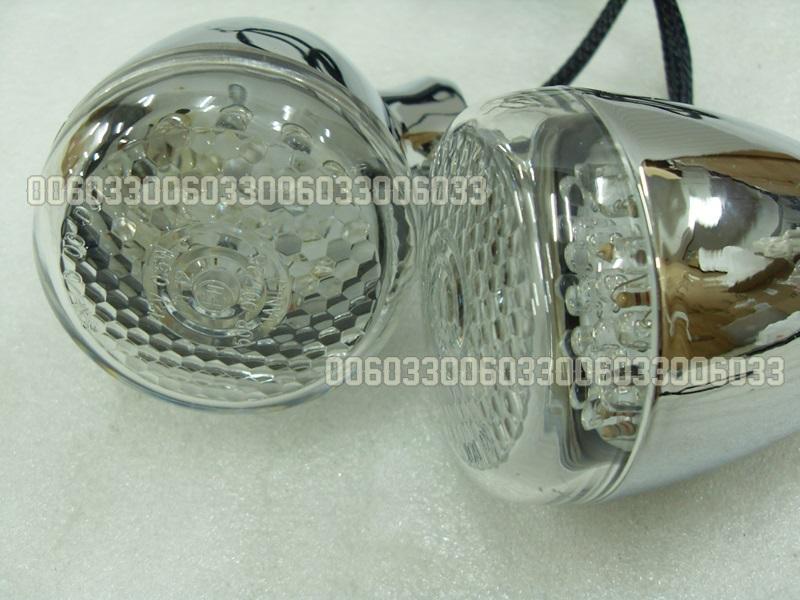 Chrome bullet turn signal light fit for harley turn signal chrome silver ts015ch