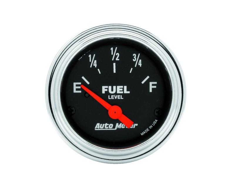 Auto meter 2516 traditional chrome electric fuel level gauge