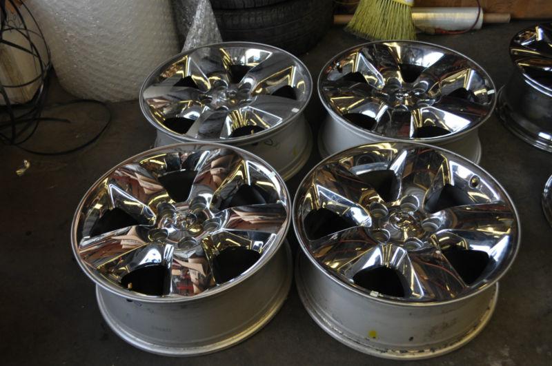 Ram 20" chrome factory wheels20x8 chrome clad ram wheels 5x127