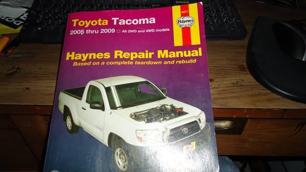 05-09 tacoma haynes repair manual and owners manual 