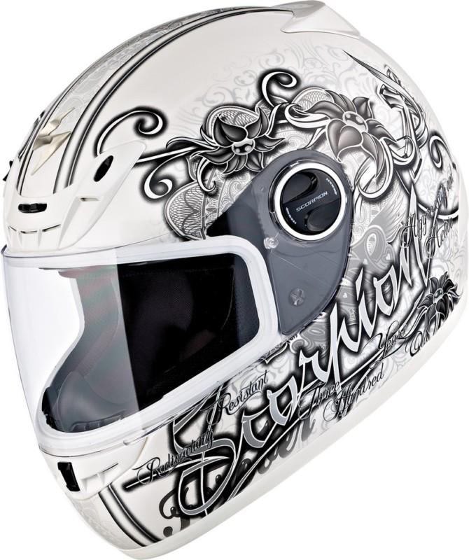 Scorpion exo-400 ann street helmet - pearl white - xs