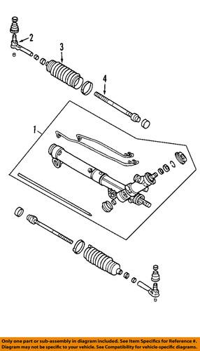 Pontiac gm oem 88955439 rack & pinion complete unit