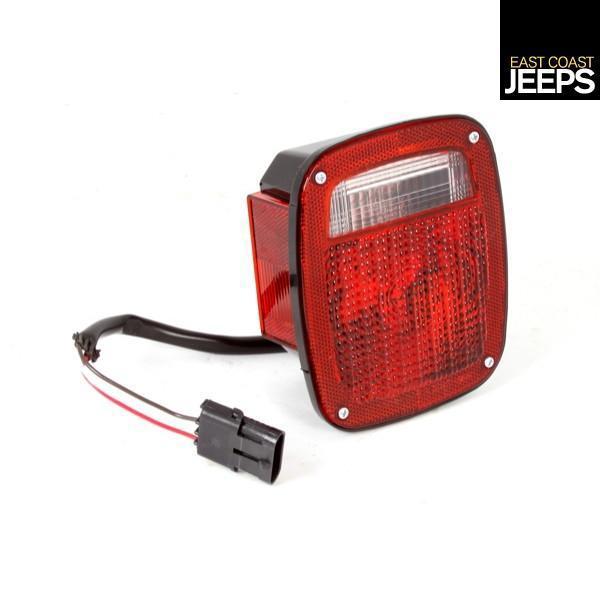 12403.11 omix-ada left hand tail light with black housing for 1987-1990 wrangler