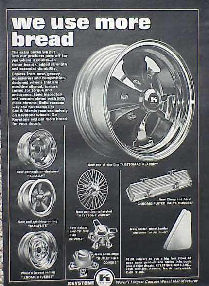 1968 68 keystone mag wheel original vintage  ad  c my store 4more  5+= free ship