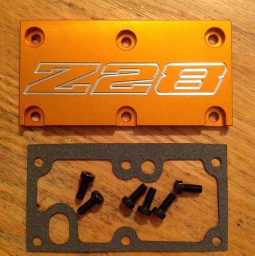  z28 tpi lt1 throttle body cover plate iroc camaro orange